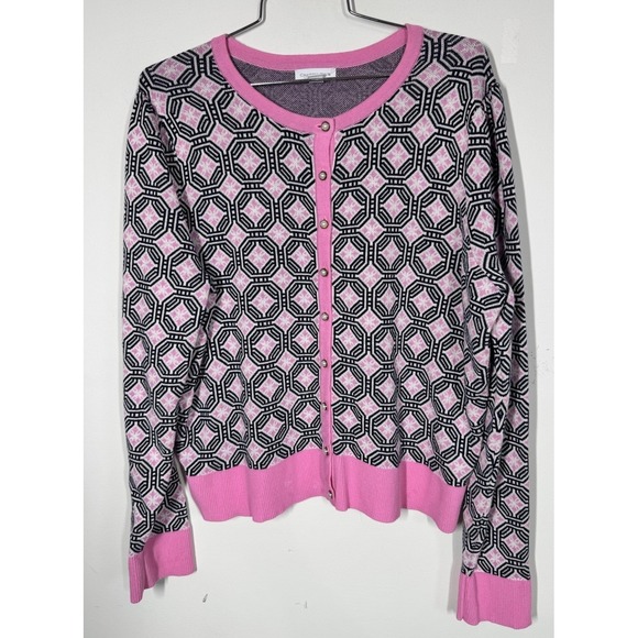 Charter Club Sweaters - Charter Club Pink Coquette Pearl Button Up Cardigan Sweater Women's XXL